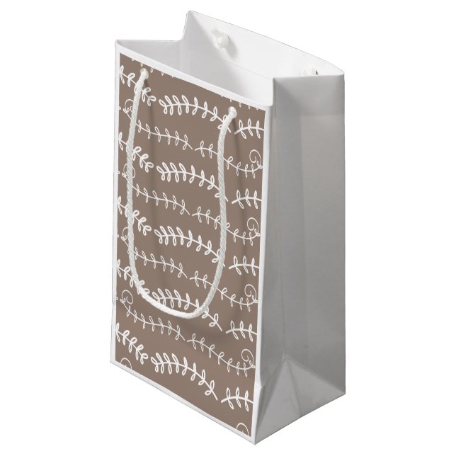 swirl patterned small gift bag (Front Angled)