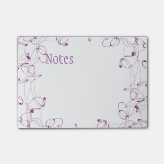 Swirl Purple Post-It Notes