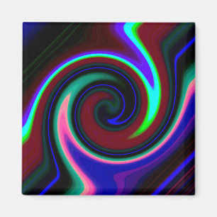 Swirl Retro Neon Magnet