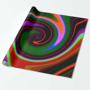 Swirl Retro Wrapping Paper