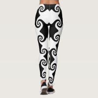 Swirl Shapes Celtic like customisable leggings