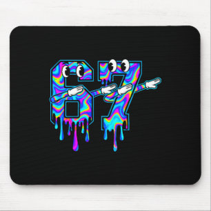Swirl Six Seven Dab Drip 6 7 Dabbing Meme  Mouse Mat