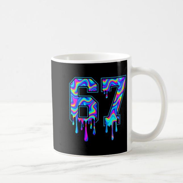 Swirl Six Seven Drip 6 7 Meme Gen Alpha Slang  Coffee Mug (Right)