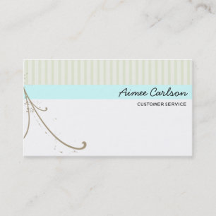 Swirl & Stripes Template Business Card