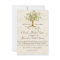 Swirl Tree Roots Antiqued Green Parchment Wedding