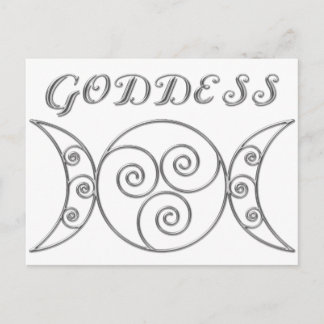 Swirl Triple Goddess Symbol Postcard