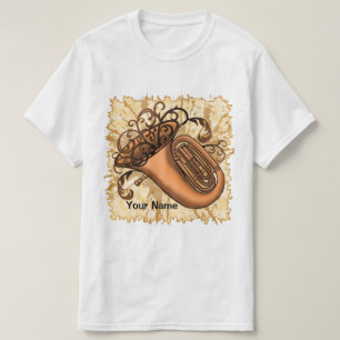 Swirl Tuba   t-shirt