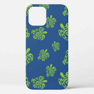 Swirl Turtle Pattern iPhone 12 Case