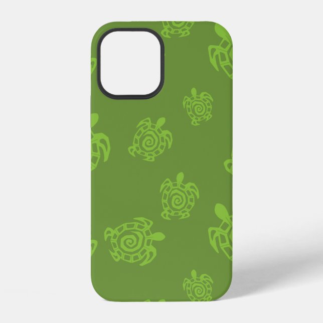 Swirl Turtle Pattern iPhone Case (Back)
