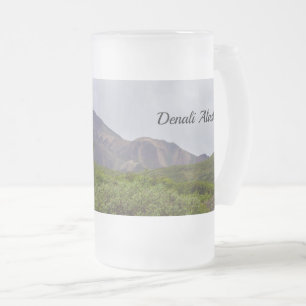 Swirled Beauty In Denali Frosted Glass Beer Mug