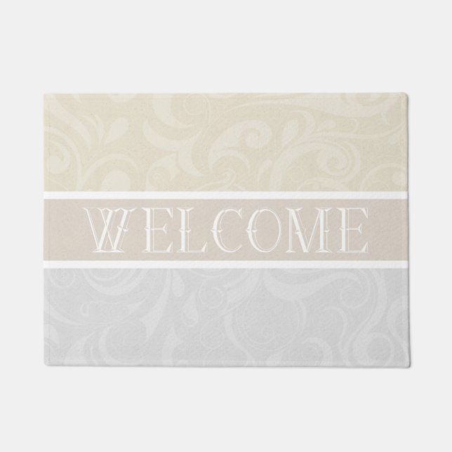 Swirled Elegance Doormat (Front)
