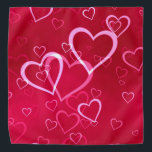 Swirled Hearts Bandanna<br><div class="desc">The Swirled Hearts Bandanna is great for your wardrobe--makes a great gift! Get matching one for your pet! Customise with your own text if desired.</div>