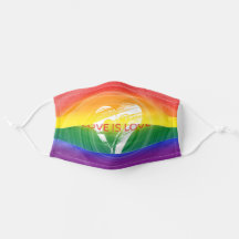Swirled Love is Love Heart and Rainbow