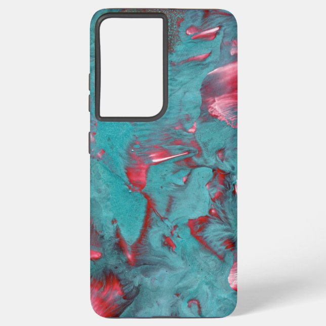 Swirled Marble Samsung Galaxy S21 Ultra Case (Back)