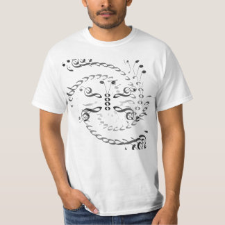 Swirled Music Butterfly T-Shirt