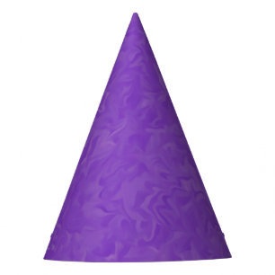 Swirled Shades of Purple Abstract Art Party Hat