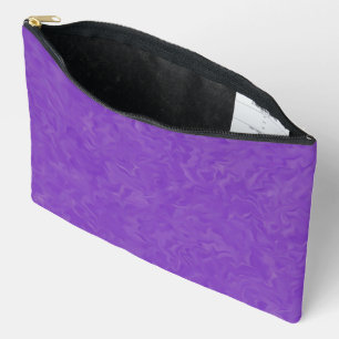 Swirled Shades of Purple Abstract Art Pattern Accessory Pouch