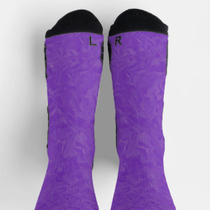 Swirled Shades of Purple Abstract Art Socks