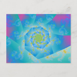 Swirley Cue Postcard
