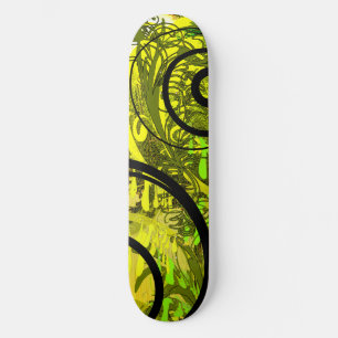Swirlie Green Orb Skateboard