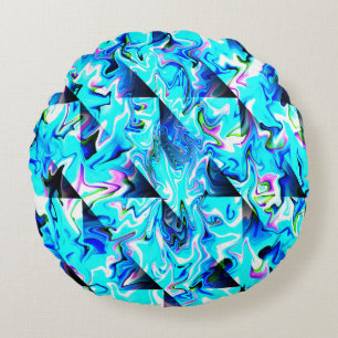 Swirlin'' Seas...... Round Cushion