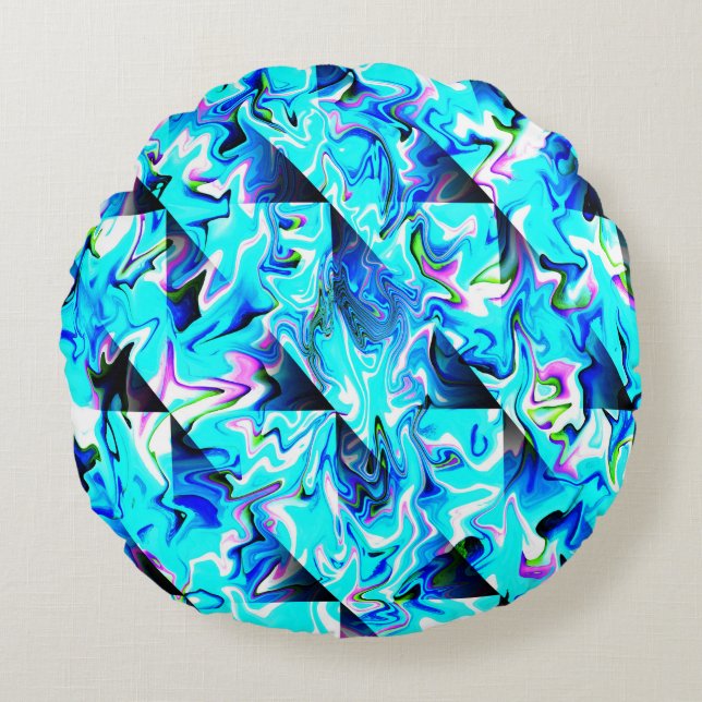 Swirlin'' Seas...... Round Cushion (Front)