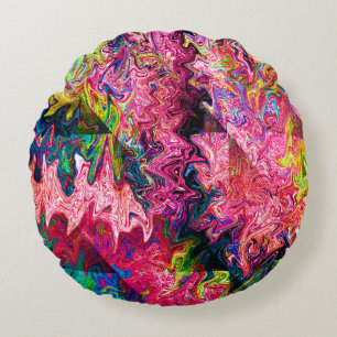 Swirlin' Squigglies..... Round Cushion