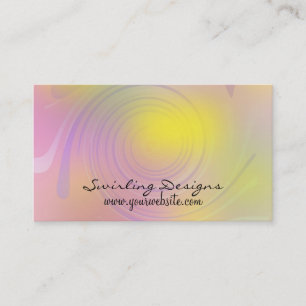 Swirling Abstract Artsy Design Business Card