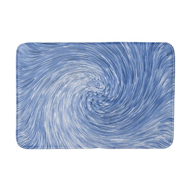 Swirling Blue..... Bath Mat (Front)