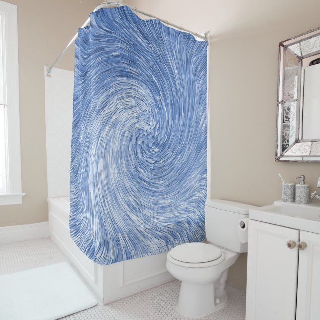 Swirling Blue...... Shower Curtain (In Situ)