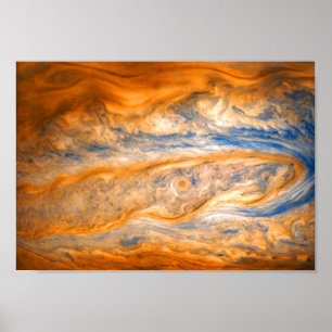 Swirling Clouds of Jupiter Poster