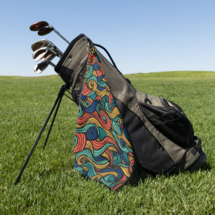 Swirling colours – dynamism for your home   golf towel