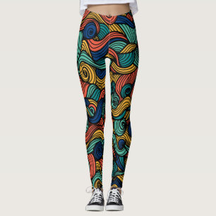 Swirling colours – dynamism for your home  leggings