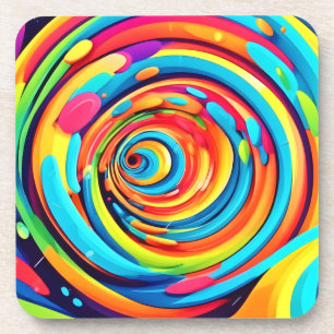 Swirling Colours in Psychedelic Tunnel Coaster