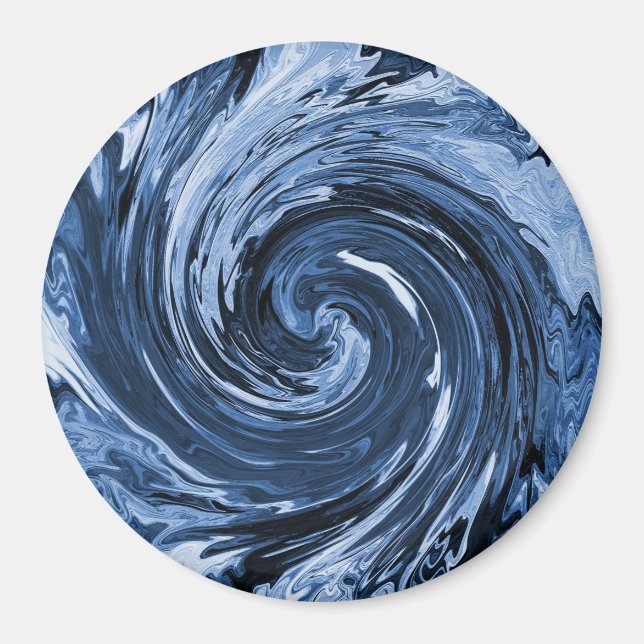 Swirling Curling wave.... Magnet (Front)