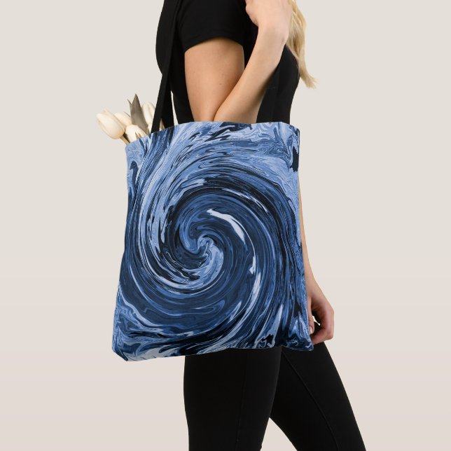 Swirling Curling wave.... Tote Bag (Close Up)