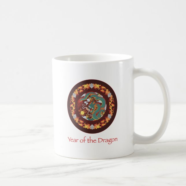 Swirling Dragon Coffee Mug (Right)
