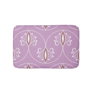 Swirling Elegance: Vintage Geometric Bath Mat