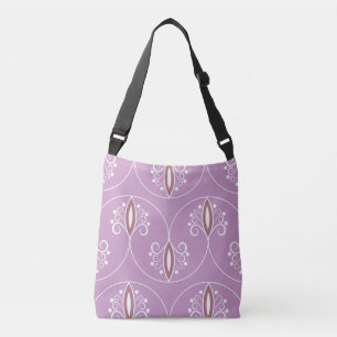 Swirling Elegance: Vintage Geometric Crossbody Bag
