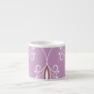 Swirling Elegance: Vintage Geometric Espresso Cup