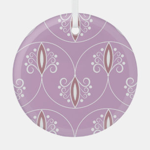 Swirling Elegance: Vintage Geometric Glass Tree Decoration