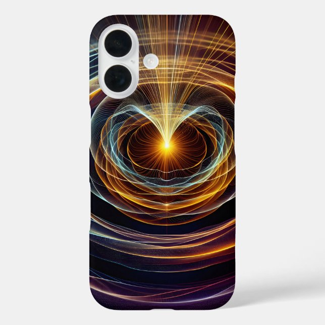 Swirling Energy Light Waves Case-Mate iPhone Case (Back)