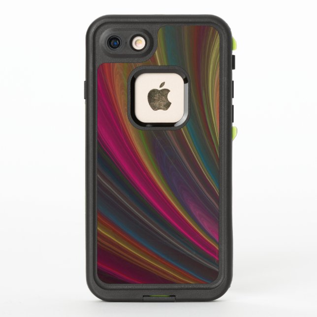 Swirling Fine Rainbow of Colours LifeProof iPhone Case (Back)