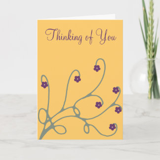 Swirling Floral Vine Greeting Cards