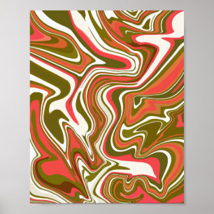 Swirling Flow – A Mesmerising Abstract Art Poster