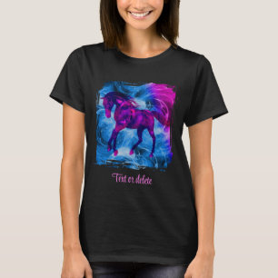 Swirling Fractal Fantasy Horse Art Personalized T-Shirt