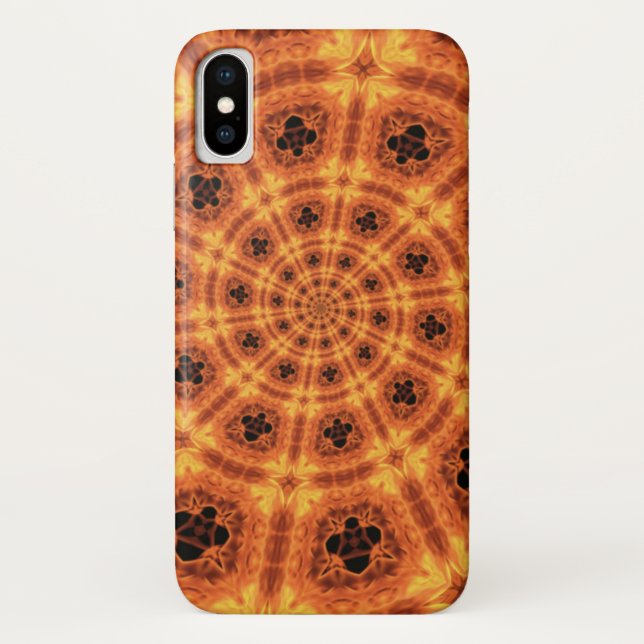 Swirling Gold Clover Pattern Case-Mate iPhone Case (Back)