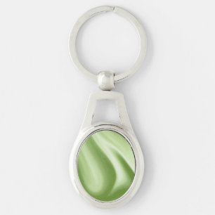 Swirling Green Key Ring