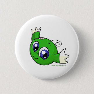 Swirling green kiko 6 cm round badge