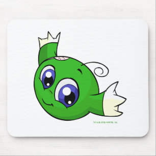 Swirling green kiko mouse mat